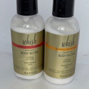 Whish Spiced Vanilla & Sugared Orange Body Butter Duo 4oz NWT